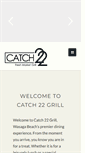 Mobile Screenshot of catch22grill.com